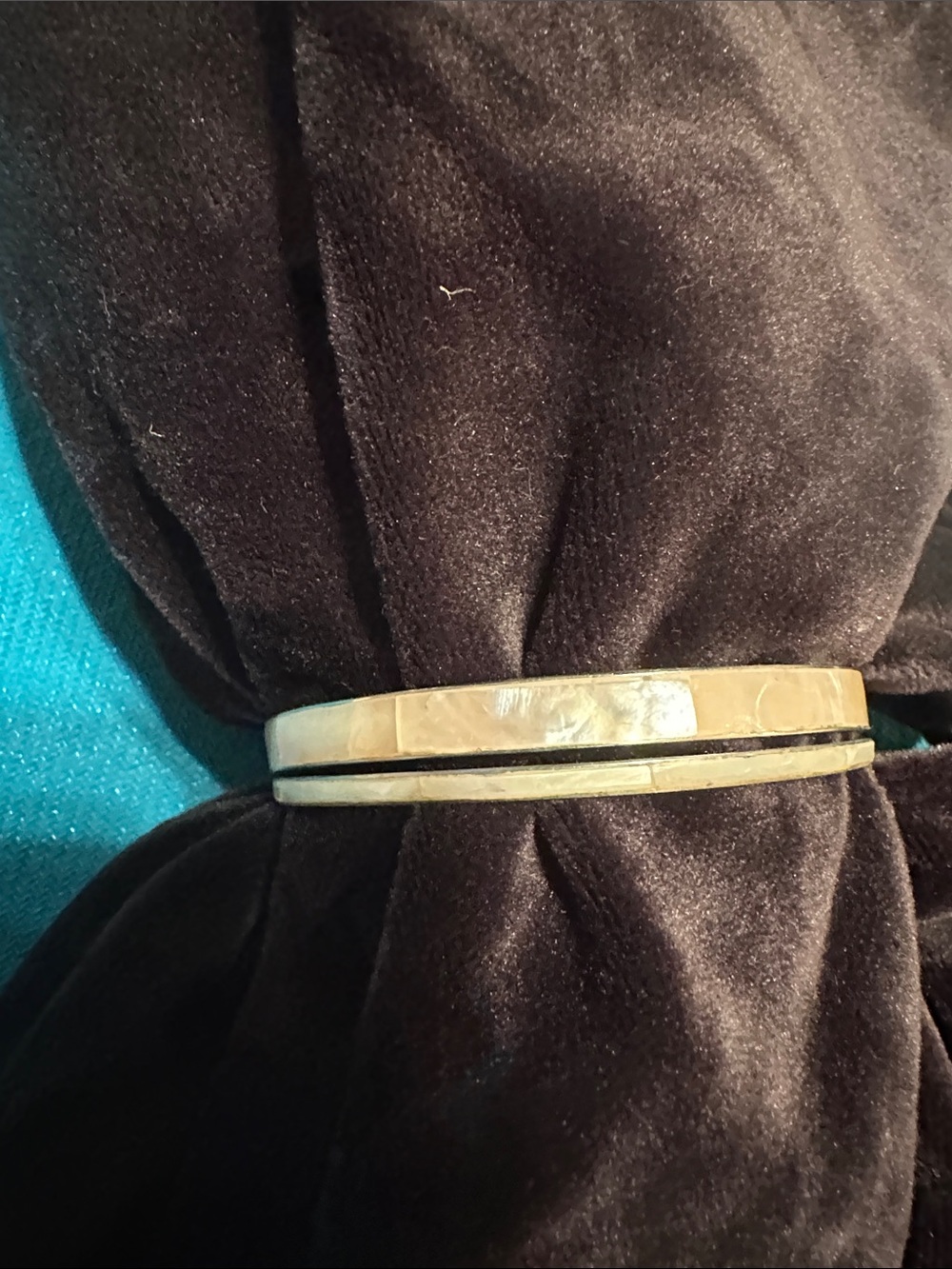 Gold-Tone Double Band Women’s Bracelet - Elegant Minimalist Accent
